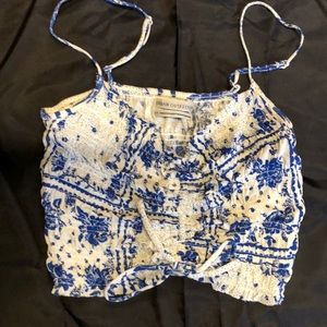 Urban Outfitters Blue/white tank top-NEW with tags